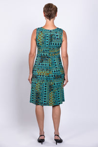 Roam Dress, Teal Ways, Bamboo