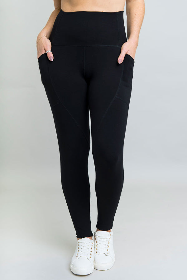 Robson Fleece Legging, Black