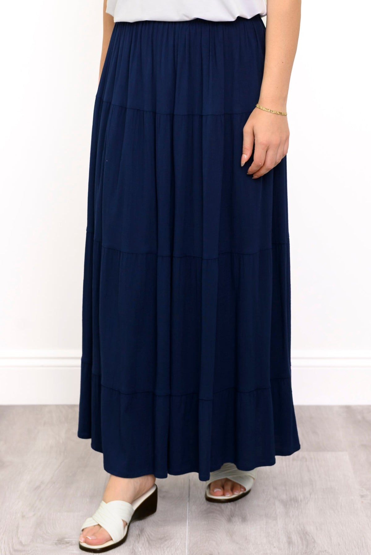 Roma Skirt, Indigo, Linen Bamboo
