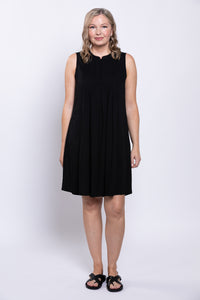 Rosalie Dress, Black, Linen Bamboo