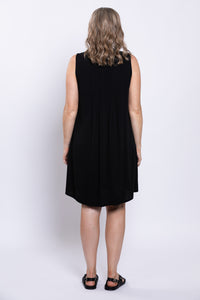 Rosalie Dress, Black, Linen Bamboo