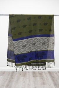 Pashmina Scarf, Elephant