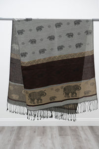 Pashmina Scarf, Elephant
