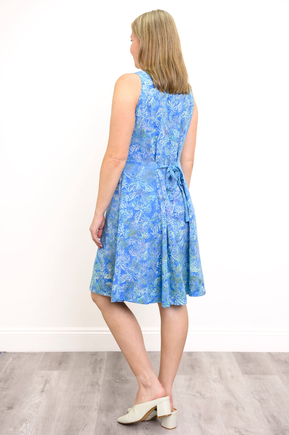 Sara Dress, Blue Coral