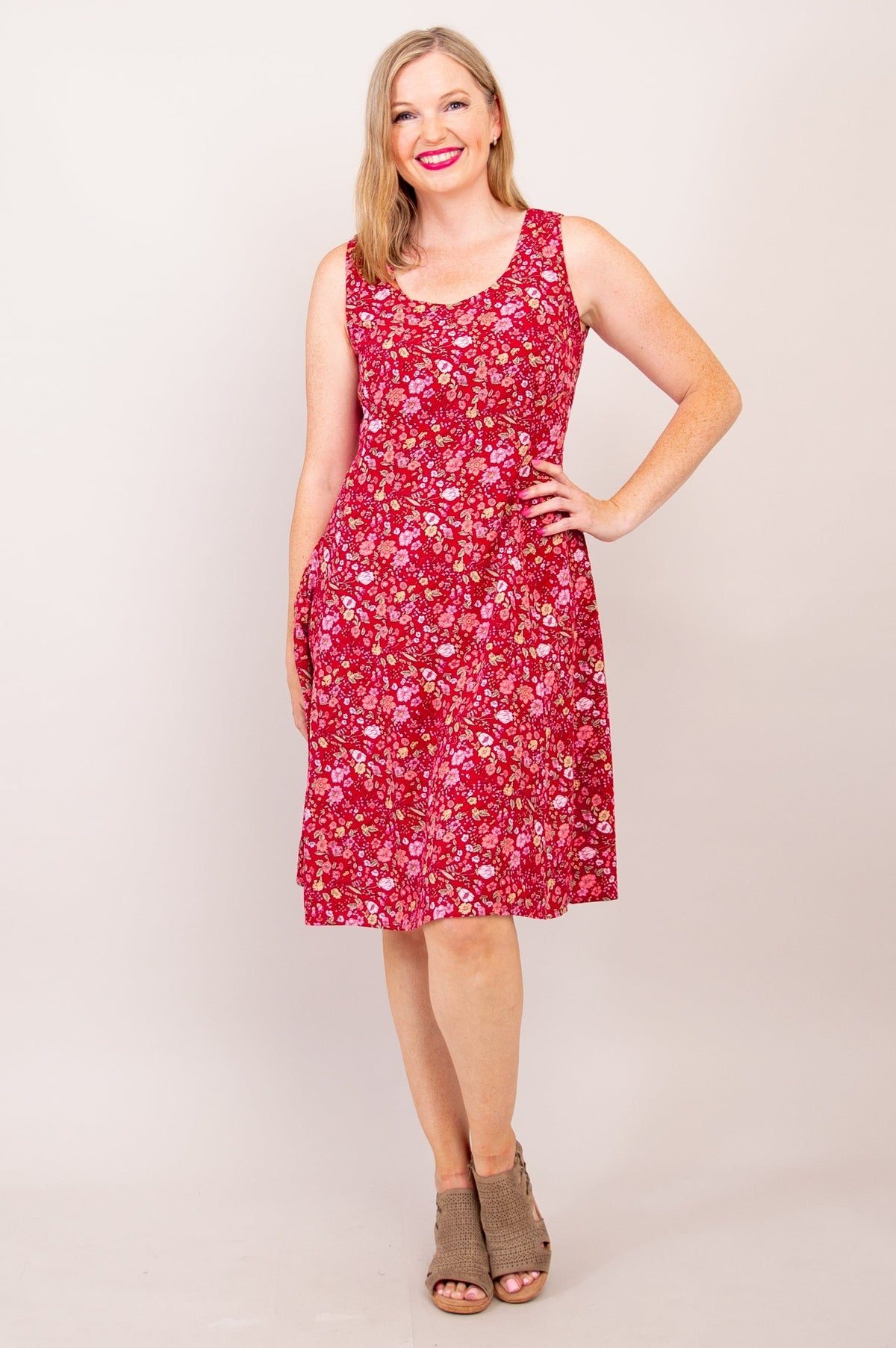 Sweet Sara Dress, Red Wisdom