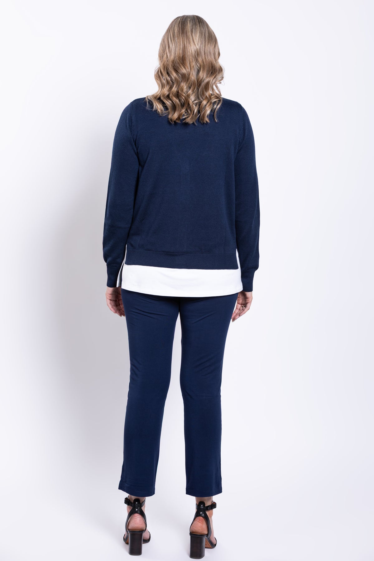 Sarina Pant, Indigo, French Terry