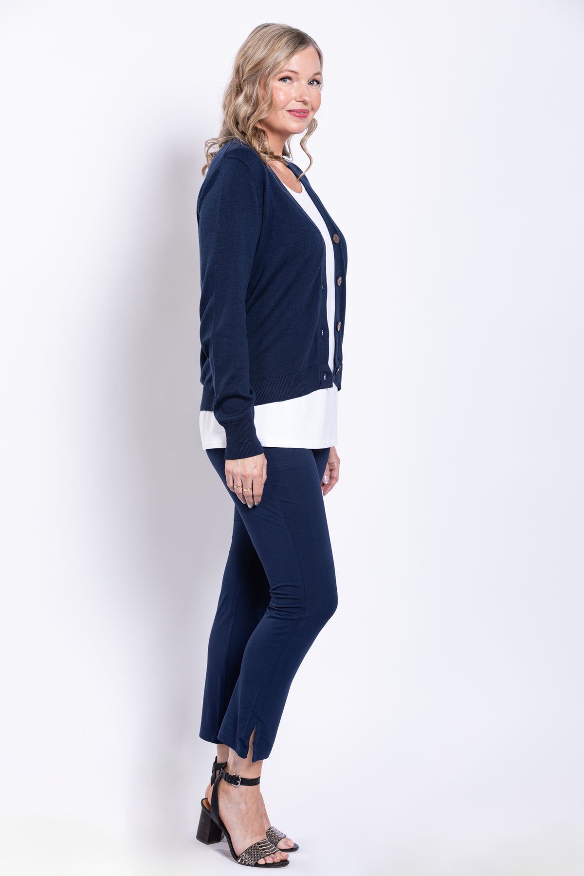 Sarina Pant, Indigo, French Terry