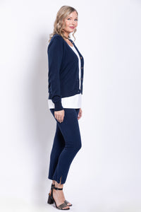 Sarina Pant, Indigo, French Terry