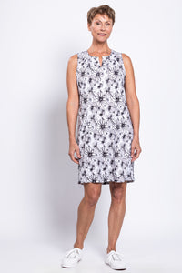 Scarlette Dress, BW Sketch, Linen Bamboo