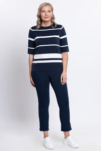 Serena Sweater, Nautical Stripe, Cotton