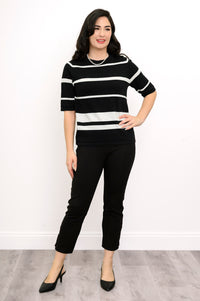 Pull Serena, Rayures Nuit, Coton