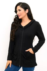 Seymour Jacket, Black, Bamboo