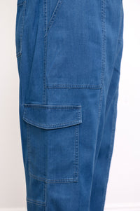 Sharon Pantalon, Denim Léger en Tencel