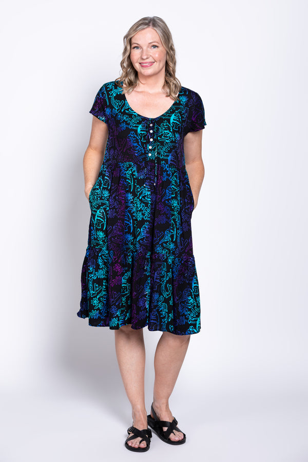 Sharpie Dress, Neon Tropic