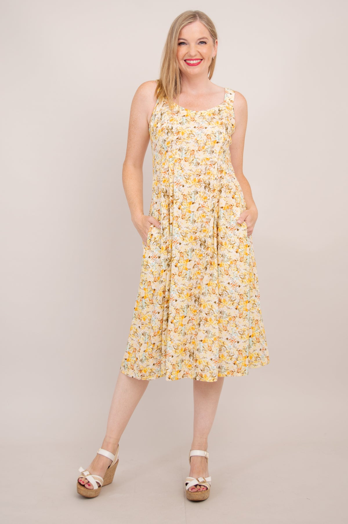 Shauna Dress, Dainty, Woven Bamboo