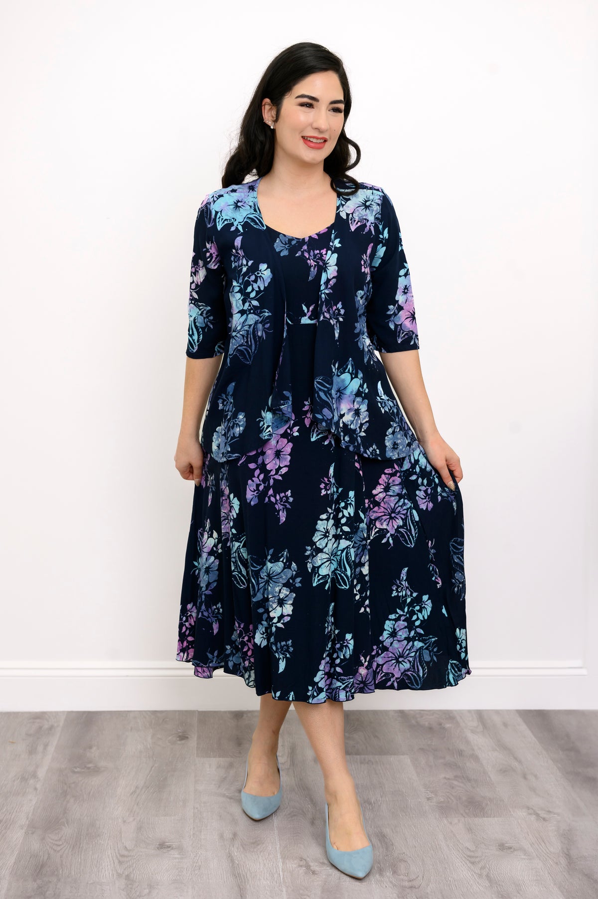 Shauna Dress, Moonlit Petals