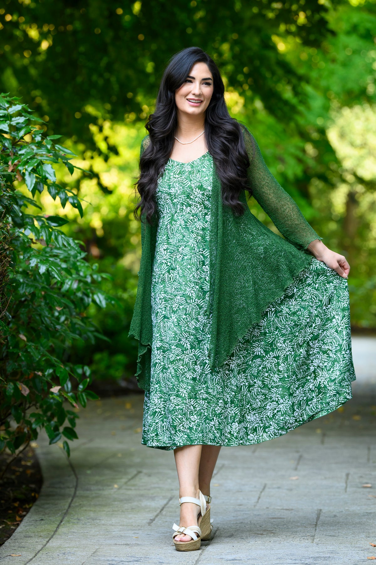 Shauna Dress, Tropical Green
