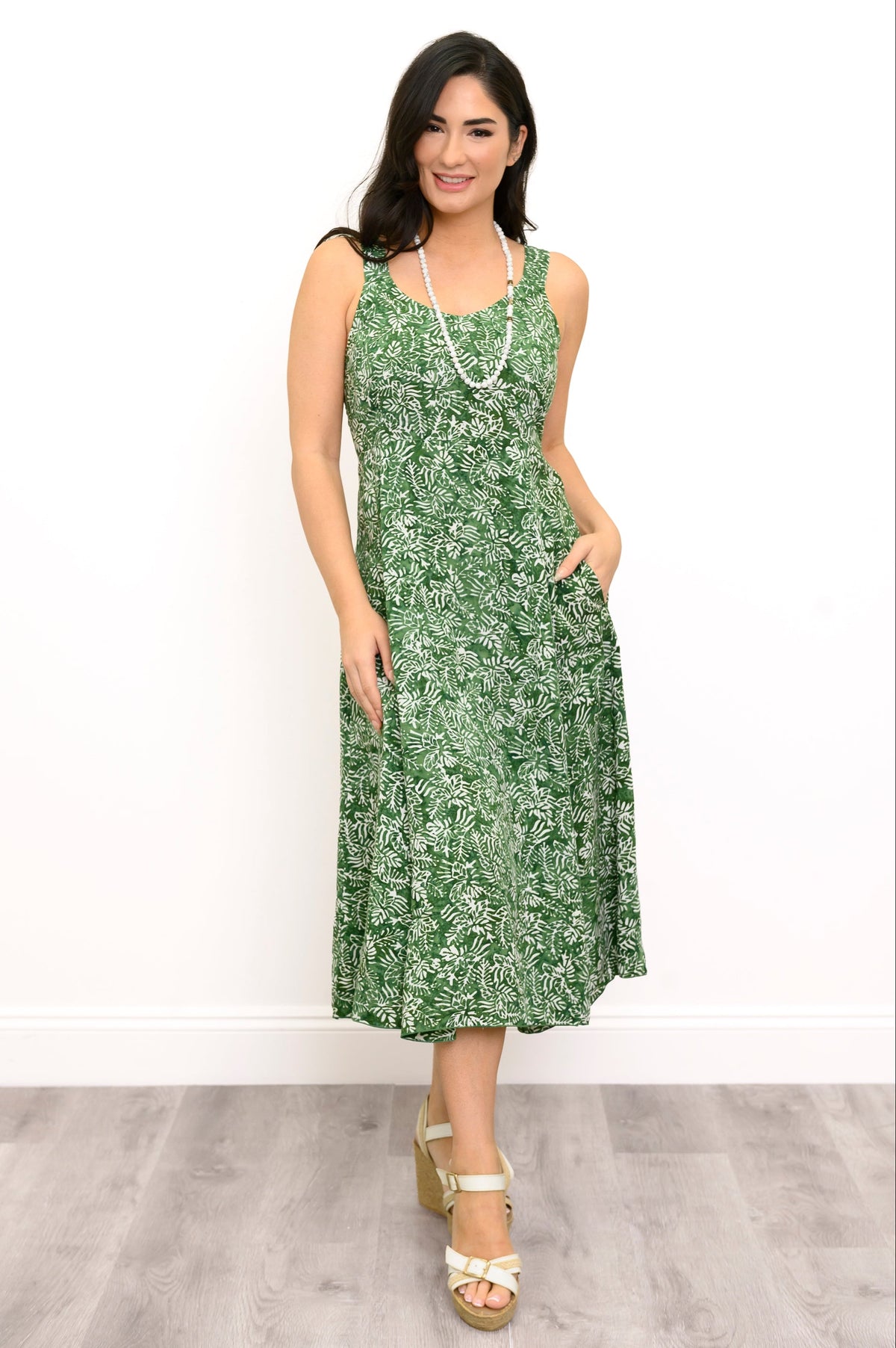 Shauna Dress, Tropical Green