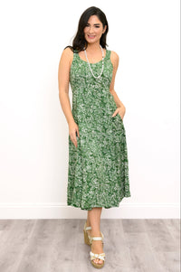 Shauna Dress, Tropical Green