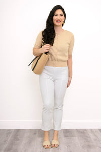 Shen Cardigan, Beige, Cotton