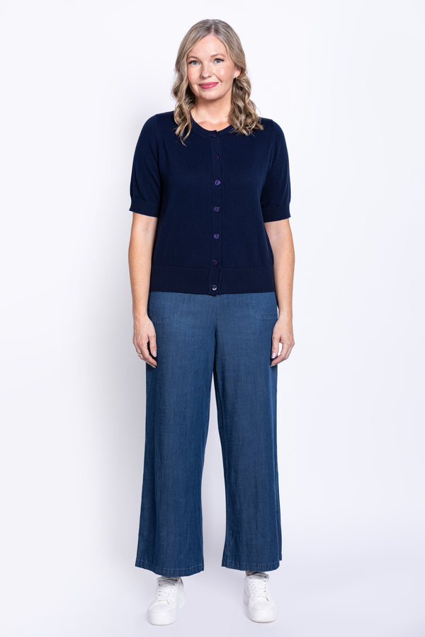 Shen Cardigan, Indigo, Cotton