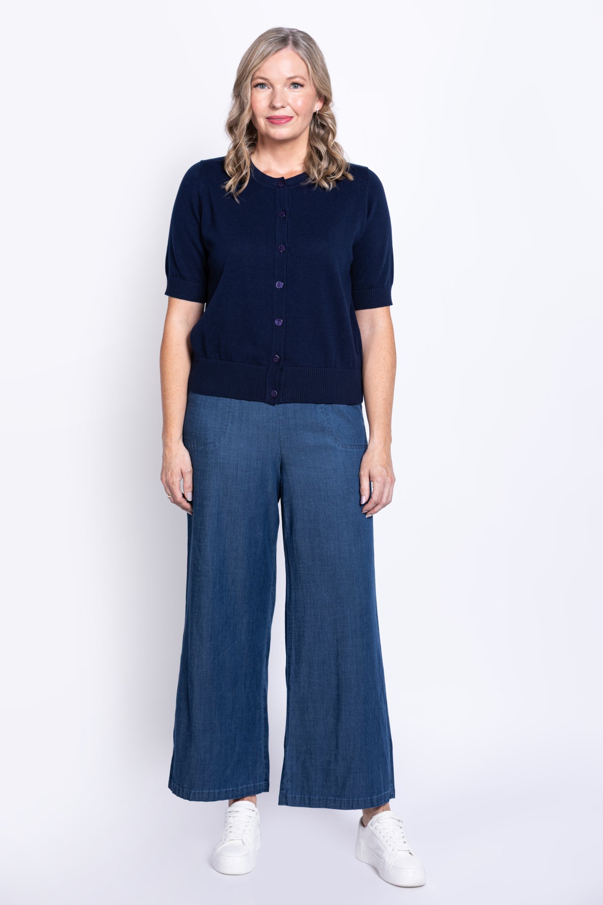 Shen Cardigan, Indigo, Cotton