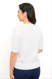 Shen Cardigan, White, Cotton
