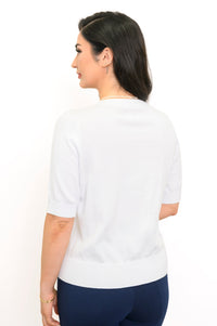 Shen Cardigan, White, Cotton