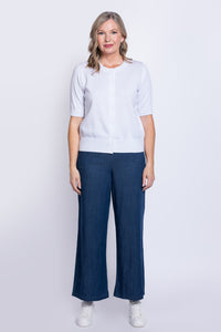 Shen Cardigan, White, Cotton