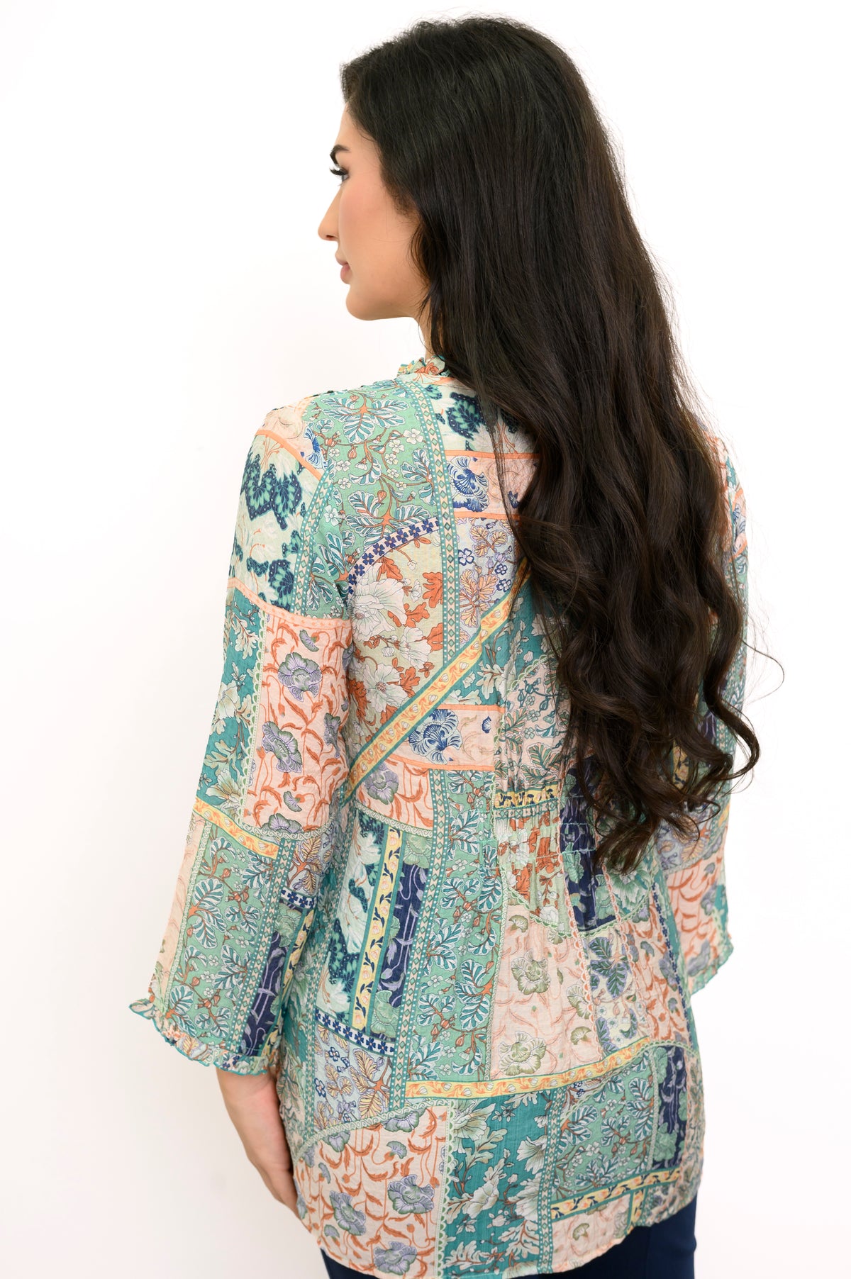 Sherry Top, Vintage Blue