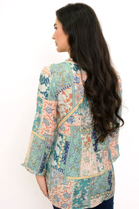 Sherry Top, Vintage Blue