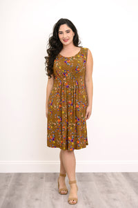 Sidney Short Dress, Sand Pansy, Bamboo