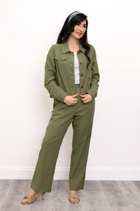 Veste Colleen, Kaki, Lin