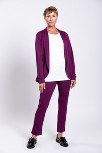 Simmer Jacket, Magenta, French Terry