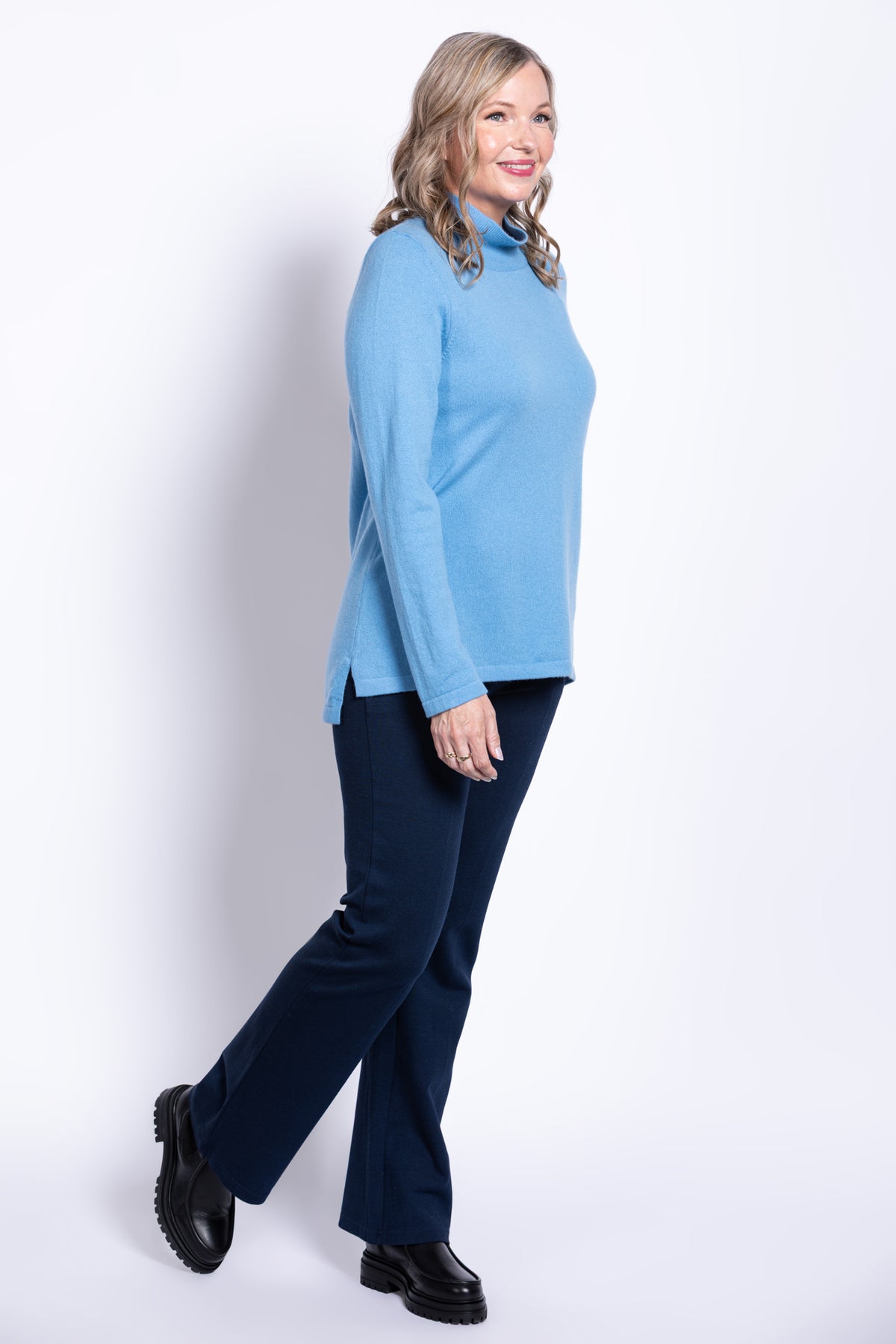 Simmon Sweater, Blueboy, Wool Cashmere