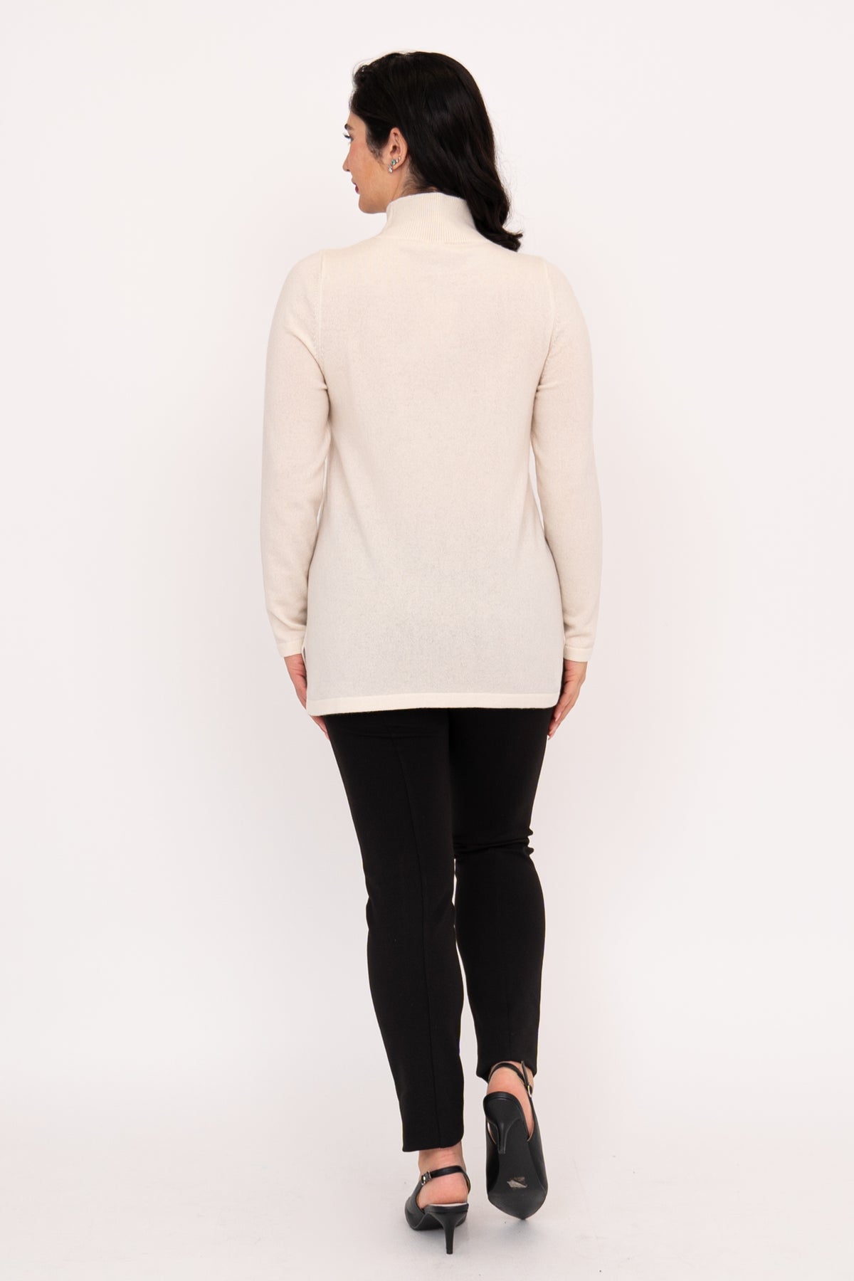 Simmon Sweater, White, Wool Cashmere