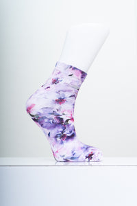 Ladies Ankle Bamboo Socks, Assorted Prints