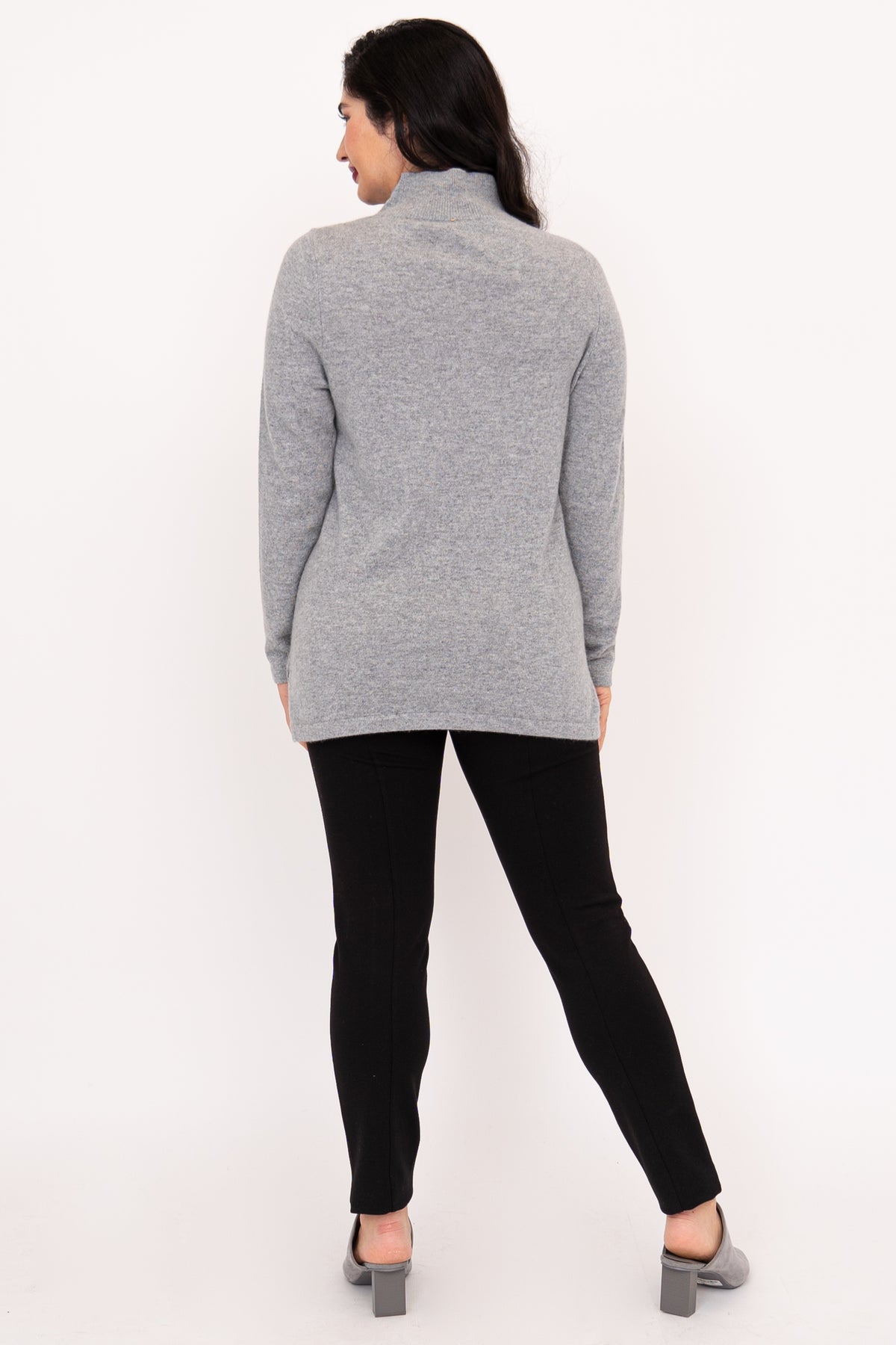 Sondra Sweater, Charcoal Lite, Wool Cashmere