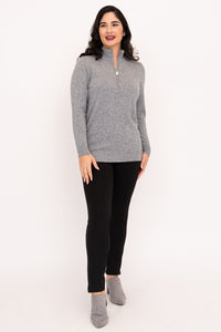 Sondra Sweater, Charcoal Lite, Wool Cashmere
