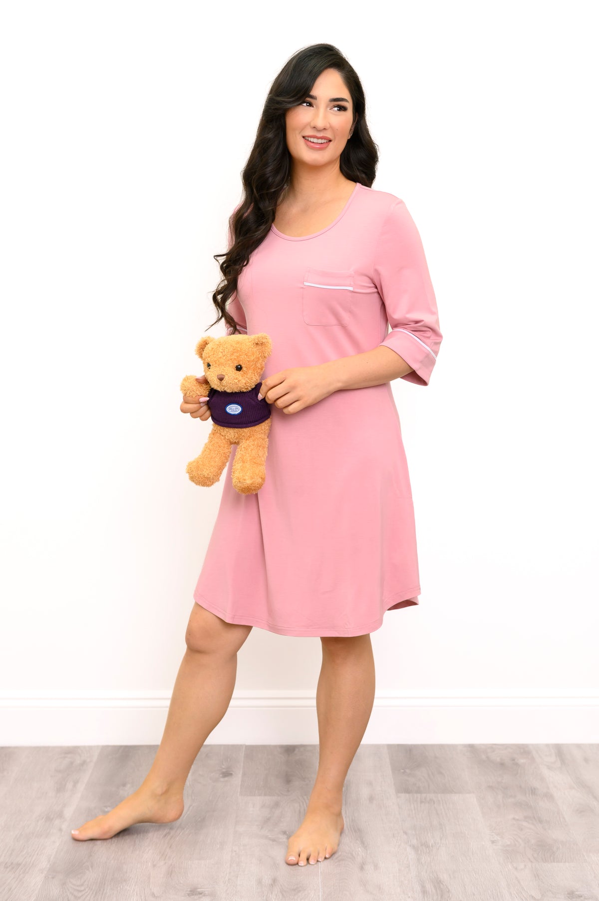 Starlight Sleepshirt, Dusty Rose, Bamboo