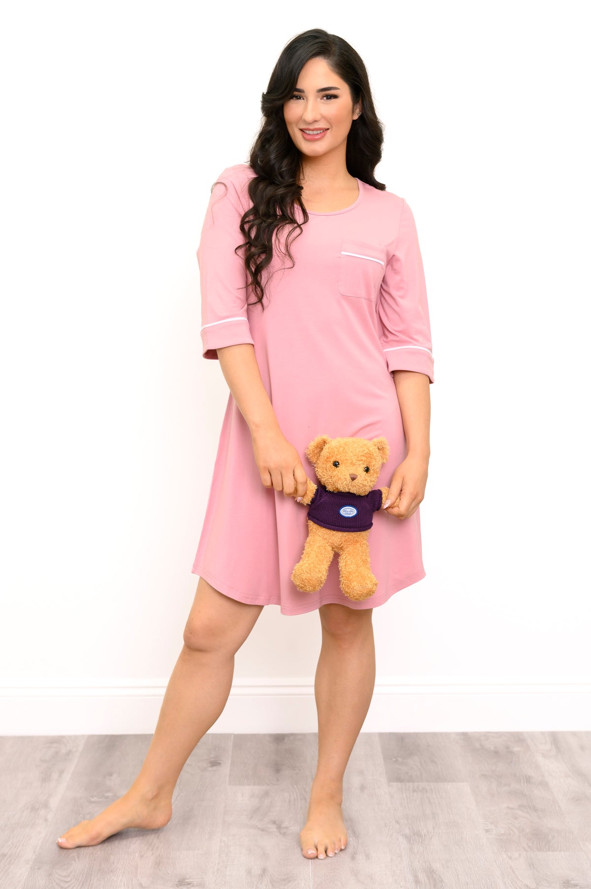 Starlight Sleepshirt, Dusty Rose, Bamboo