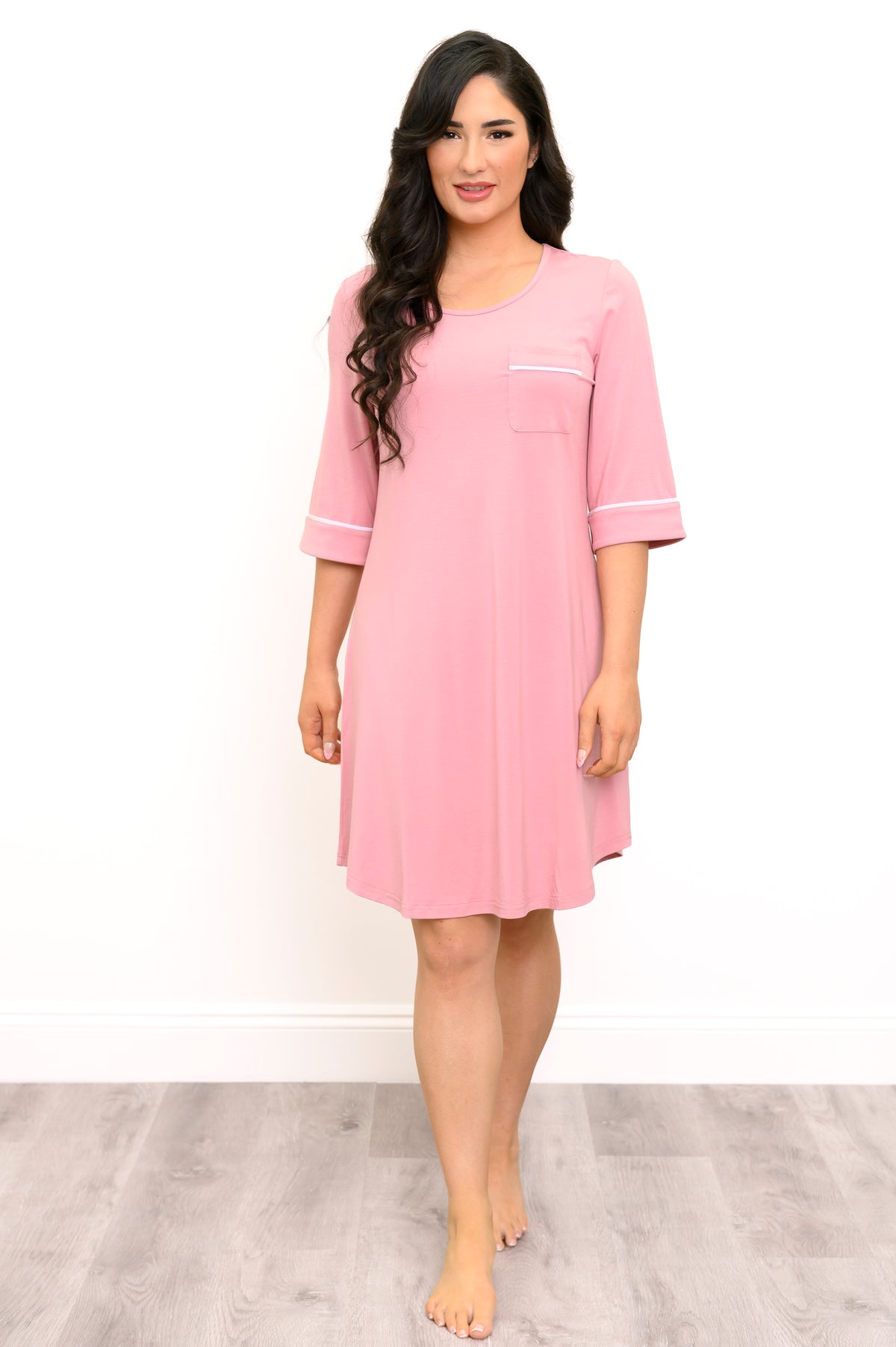Starlight Sleepshirt, Dusty Rose, Bamboo