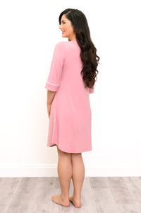 Starlight Sleepshirt, Dusty Rose, Bamboo