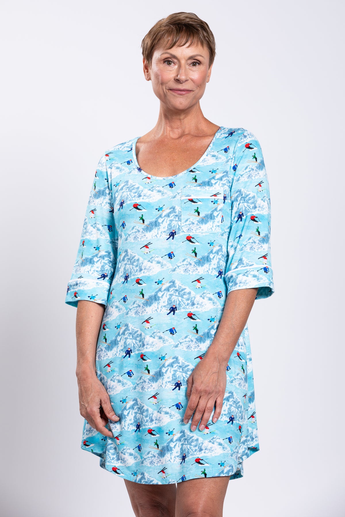 Starlight Sleepshirt, Skiier, Bamboo