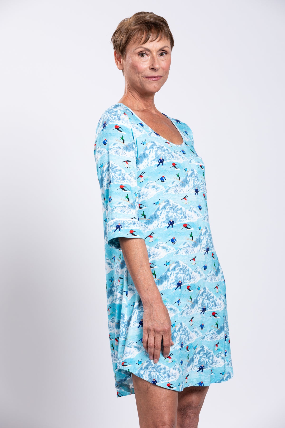 Starlight Sleepshirt, Skiier, Bamboo