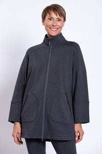 Taran Jacket, Graphite, Bamboo Fleece