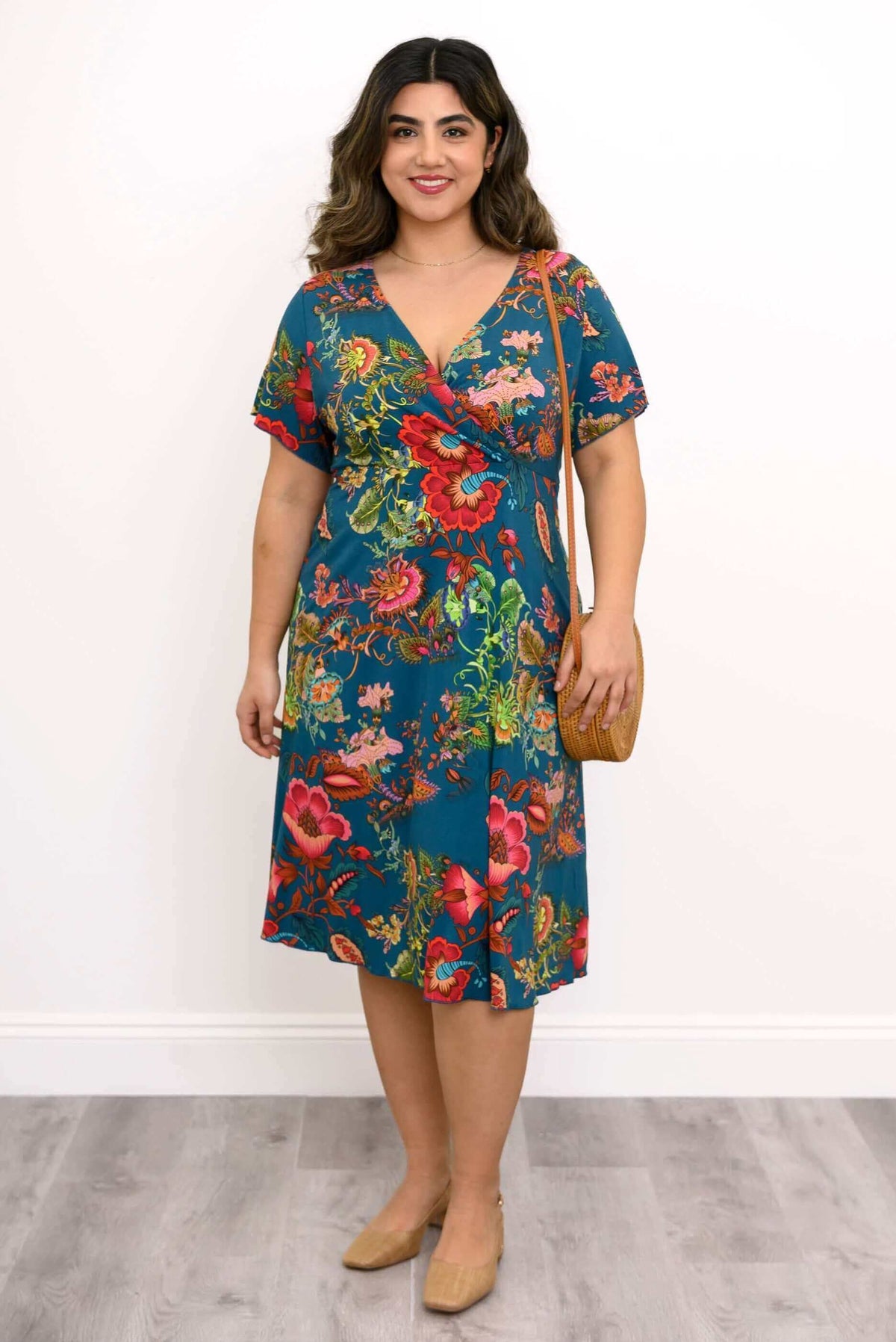 Aurora Dress, Teal Fantasy, Bamboo