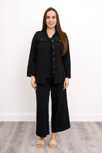 Temple Blouse, Black