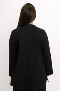 Temple Blouse, Black
