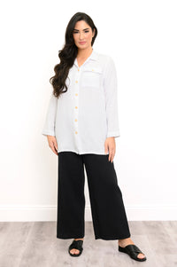 Temple Blouse, White